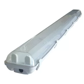   Corp de iluminat rezistent la praf și umiditate, 2x58W T8 EVG, cu balast electronic, cu capac din PC, IP65 TLFV-258E Tracon