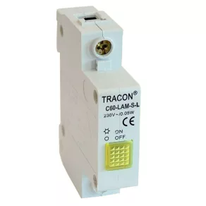   Semnalizator cu LED în serie, galben, 230 V, 0,6 W, C60-LAM-S-L Tracon