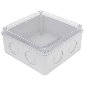  Cutie din plastic pentru componente electronice Tracon cu capac transparent MED15157T 150x150x70 mm