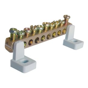   Suport pentru șină Tracon 1 buc., pentru șină neutră sau de împământare TNFSB1