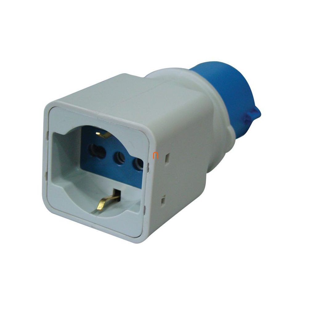 Adaptor de conectare Tracon, CEE/Schuko IN 2P+E 6h (CEE), OUT 2P+E (Schuko) 16A TICS-A1