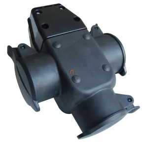   Adaptor industrial portabil Tracon cu 3 prize de tip 2P+F, IP44 TICS-A4