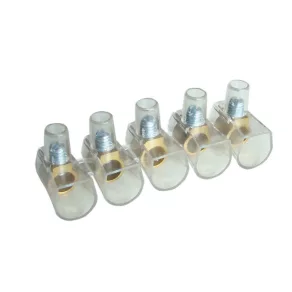 Conector cu șurub, transparent, cu 5 pini, 6 mm², TBT-6