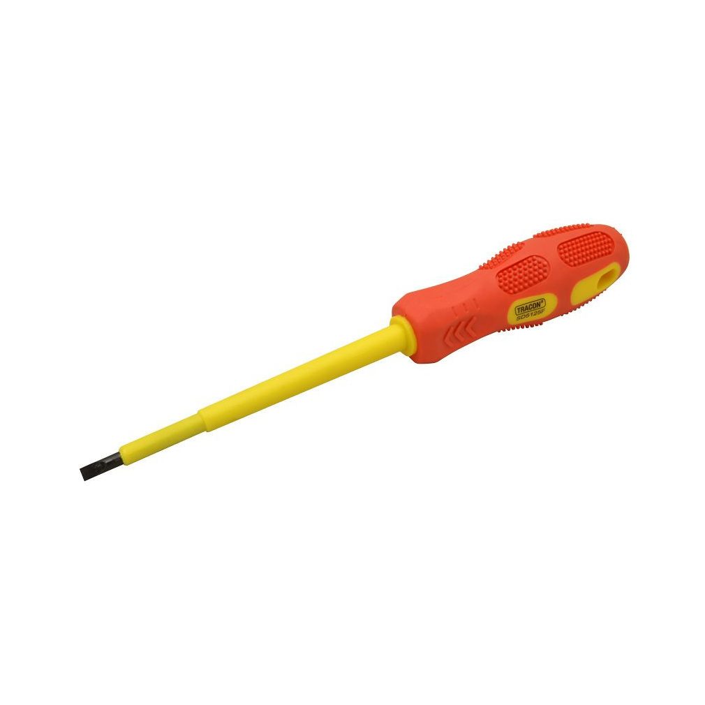 Tracon șurubelniță plată 1000V 125mm - 5mm mâner galben-roșu SD5125F