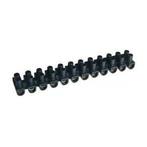   Conector în serie Tracon cu placă de presare flexibilă, profil H, 12 poli, negru, 6 mm², SF10A-H-L