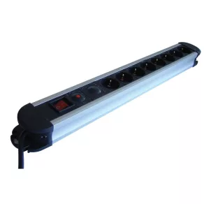   Tracon distribuitor cu 8 prize + protecție la supratensiune și supracurent 3680 W HKTM8-3M-ALU