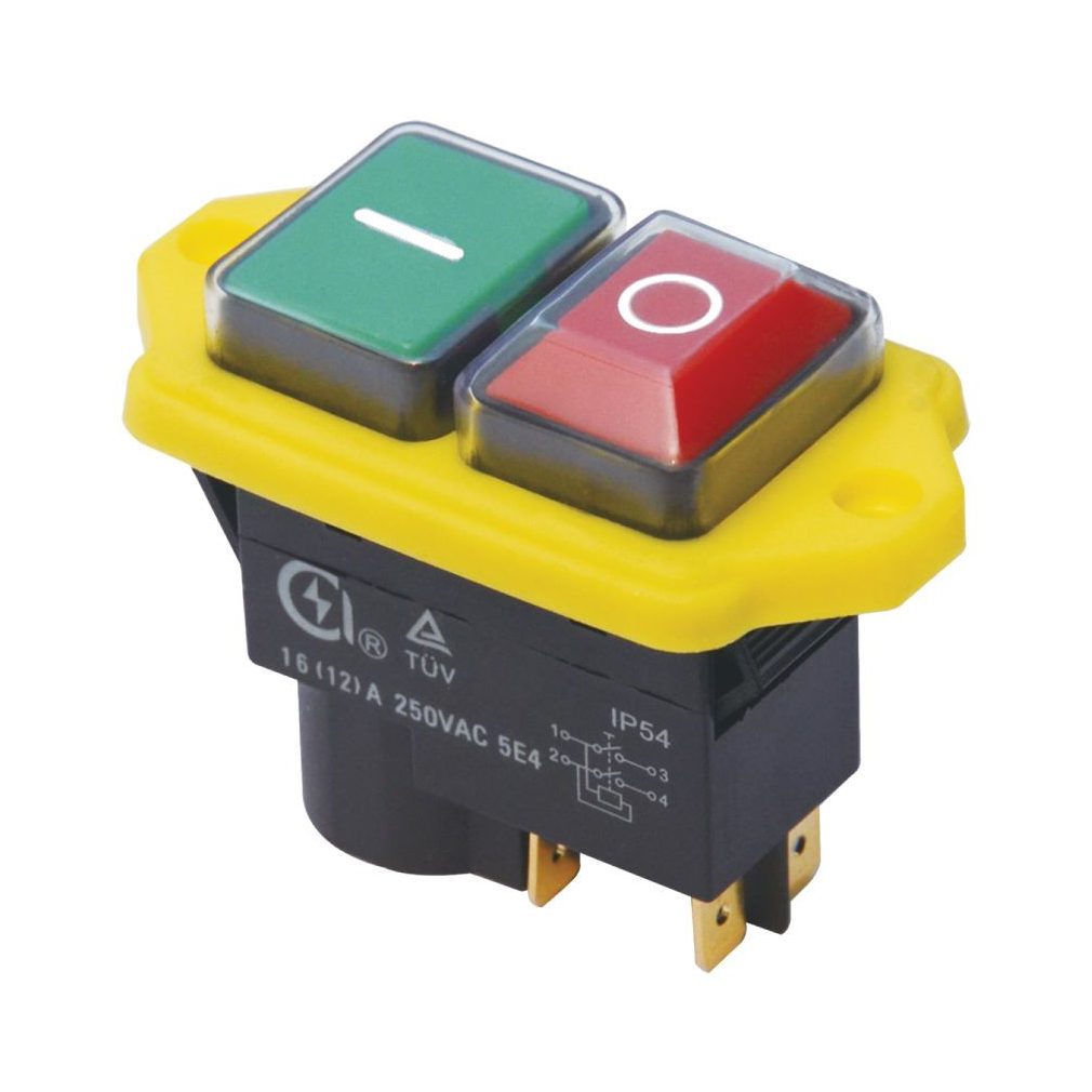 Tracon relee de siguranță, cu șuruburi, cu cadru galben SSTM-04