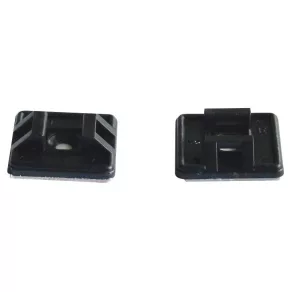   Suport pentru cabluri 28x28 /5,8 negru, cu prindere prin șuruburi, autoadeziv 26,5x26,5 mm TALP271-2