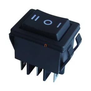   Comutator pentru aparate Tracon, IP42, 16(6) A, buton negru, model TES-52-2