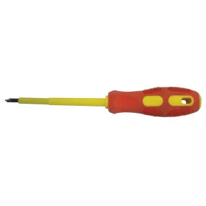   Șurubelniță Tracon, tip stea-combi, izolație la 1000 V, mâner galben-roșu, CA 1000 V, 4x100 mm, SDDK4100S