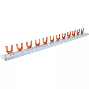   Tracon TFSS-1V-12 șină de distribuție cu 1 fază, cu furcă, 63 A, 230/400 V c.a., 12 module