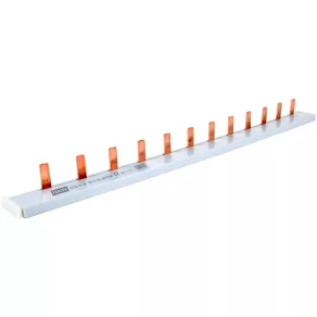   Șină de conectare Tracon cu știfturi, 63 A, 1 pol, 12 module, 215 mm TFSS-1-12