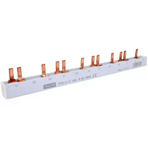  Șină de conectare cu știfturi 63 A, 3 poli, 12 module, 215 mm TFSS-3-12 Tracon