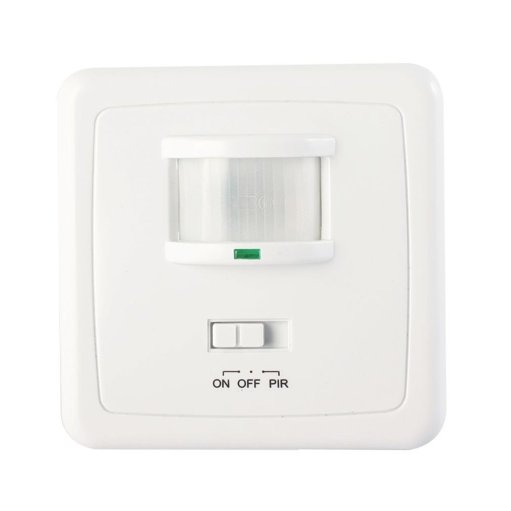 Tracon senzor de mișcare, încastrat, alb 230V, 160 grade, 3-2000lux, 10s-7min TMB-060