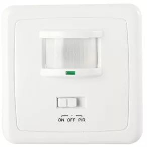   Senzor de mișcare Tracon, încastrat, alb, 230 V, 160°, 3-2000 lux, 10 s-7 min, TMB-060