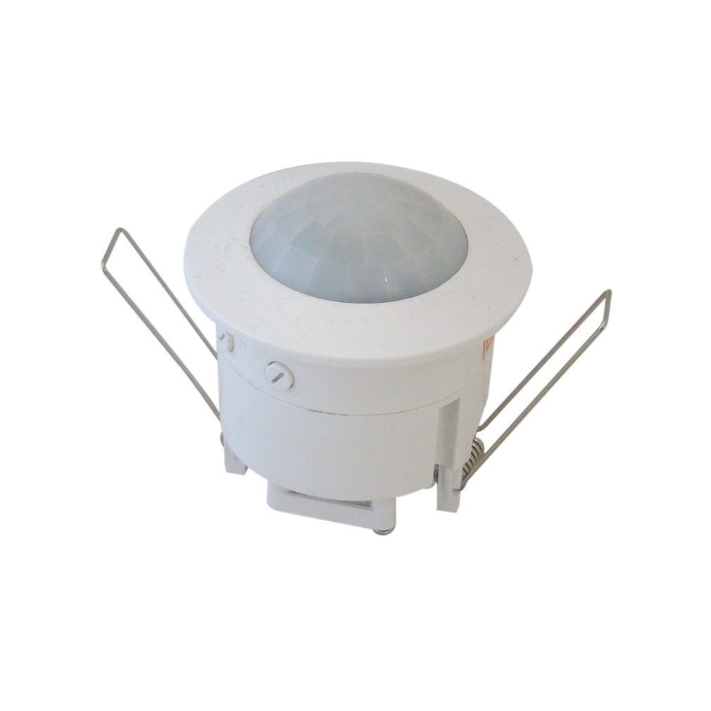 Tracon senzor de mișcare, montabil în tavan fals, alb 230V, 360 grade, 3-2000lux, 10s-7min TMB-061