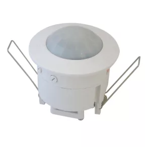   Senzor de mișcare Tracon, pentru montare în tavan fals, alb, 230 V, 360°, 3–2000 lux, 10 s–7 min, TMB-061