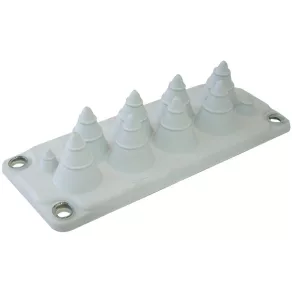   Ghidaj de cablu pentru dulap de distribuție Tracon, din cauciuc, pentru 10 cabluri, 216 x 84 mm, EKBV-02