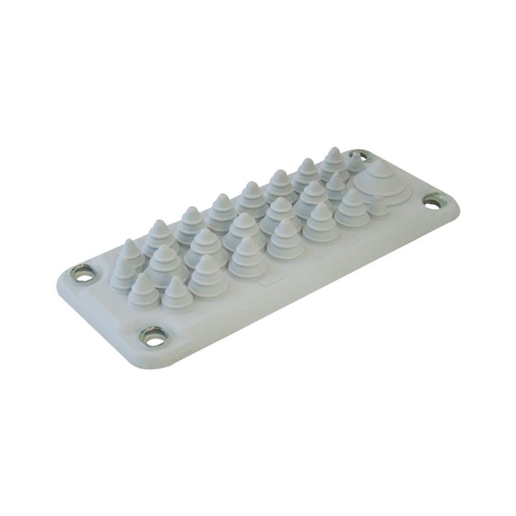 Tracon distribuitor de cablu, cauciuc, pentru 25 cabluri 222x92mm EKBV-04