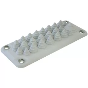   Ghidaj de cablu pentru dulapul de distribuție Tracon, din cauciuc, pentru 25 de cabluri, 222 x 92 mm, EKBV-04