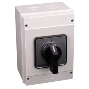   Comutator manual în carcasă, ON-OFF 400 V, 50 Hz, 160 A, 3P, 37 kW, 88×88 mm, 60° TK-166/3T65