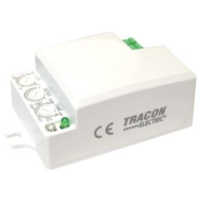   Senzor de mișcare Tracon, microunde, lampă 5,8 GHz, 360 grade, 1-6 m, 10 s-12 min, 3-2000 lux TMB-L01D