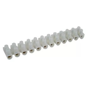   Tracon, bloc de borne cu placă de presare, model S15A-H-L, 12 borne, alb