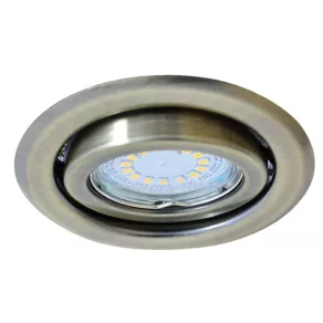   Corp de iluminat încastrat pentru spoturi, auriu mat, max. 50 W, MR16, D = 97 mm, TLC-6MG Tracon