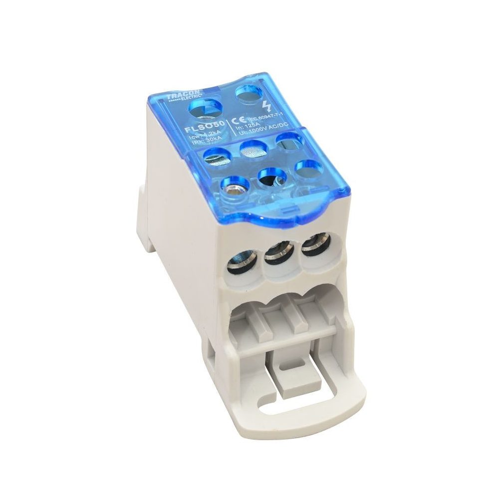 Tracon conector principal 1x 50/6x16mm2 cu capac rabatabil FLSO50