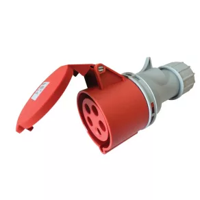   Conector industrial Tracon DAFH-164 5P 16A 400V IP44 cu mufă rabatabilă TICS-215H