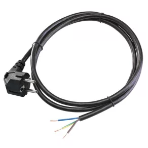 Conector Tracon cu cablu, negru, 2 m, 16 A, DVK3X1,0