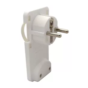 Conector de montare ascuns Tracon, plat, alb TCSDR