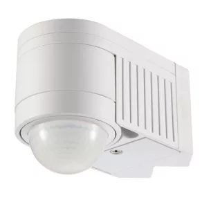   Senzor de mișcare Tracon, cu infraroșu, montare pe perete, 360°, rază de acțiune max. 12 m, interval de activare 10 s–15 min, sensibilitate 3–2000 lux, IP65, TMB-118