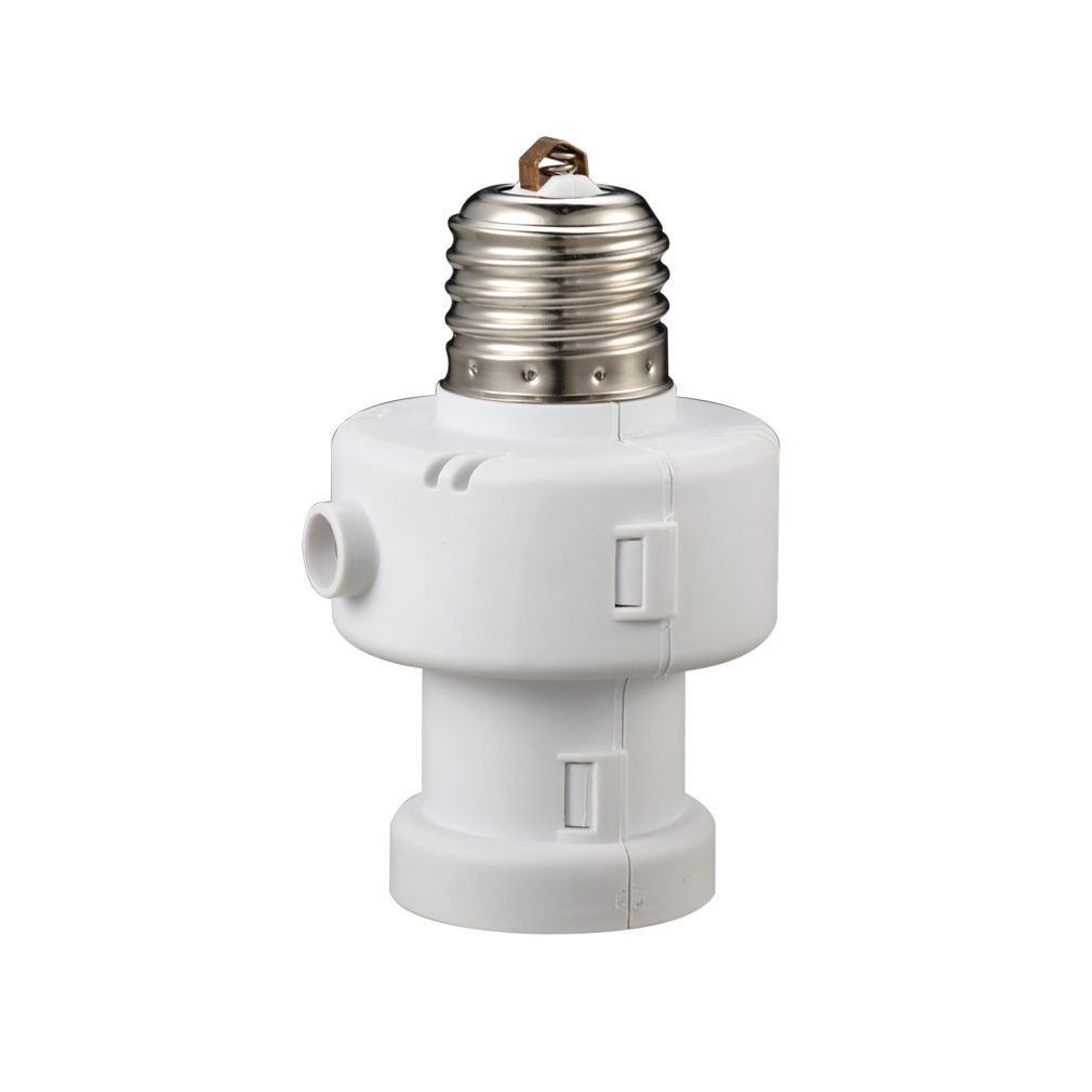 Tracon soclu cu întrerupător crepuscular și temporizator încorporat, 230 V, E27, IP20, ALK-472