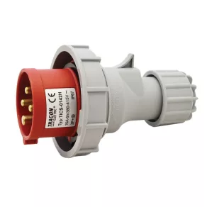   Conector industrial Tracon cu protecție sporită, 16 A, 400 V, 3P+E, 6h, IP67 TICS-0142H