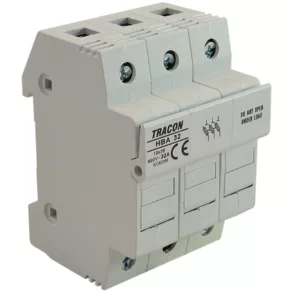   Tracon întrerupător secțional cu siguranță cilindrică 32 A, 10 x 38 mm, HBA-3P-32