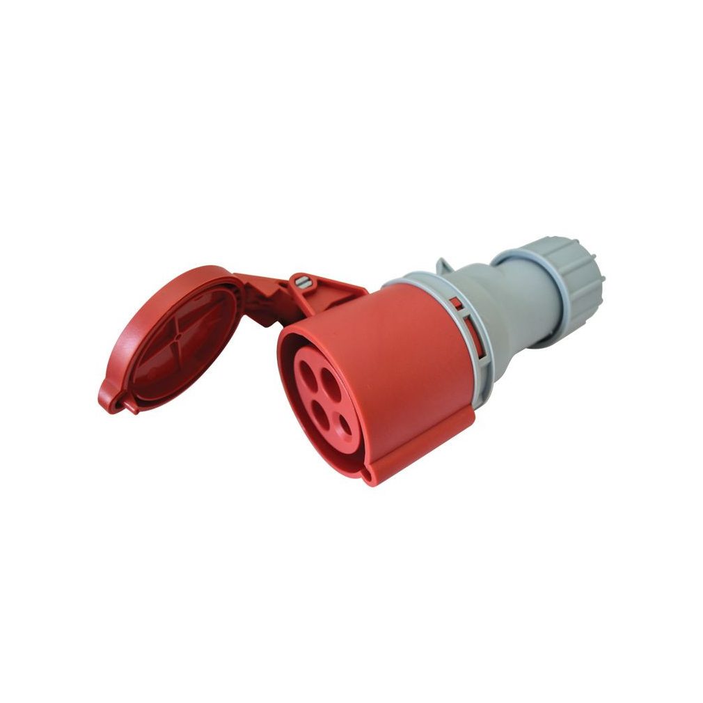 Priză industrială Tracon, cu protecție sporită 16A, 400V, 3P+E, 6h, IP67 TICS-2142H