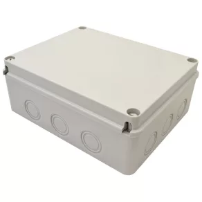   Cutie electronică Tracon, gri deschis, cu capac integral, 250×200×90, IP67 MED25209