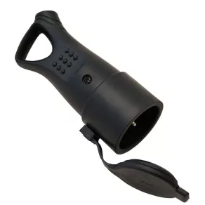   Priză Tracon, cu contact de protecție, din cauciuc, cu urechi de tragere, 16 A, IP44, TICS-212GH