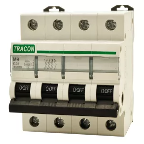 4C 40A 4,5 kA Mini-întrerupător Tracon MB-4C-40