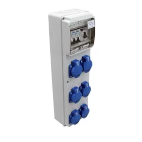   Cutie de joncțiune cu protecție, cu cabluri, 6×SCHUKO TDB05-6MV Tracon