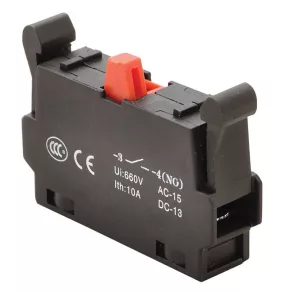   Unitate de contact Tracon pentru seria NYG(K)3, NC 1×NC, 5 A/230 V c.a.-15, 1 A/230 V c.c.-13 NYG3-CE2