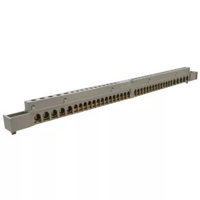  Bară de împământare izolată Tracon (N/PE) EDSS-18/ pentru distribuitor 100 A, 38 poli, IP20 NPE-Z-38