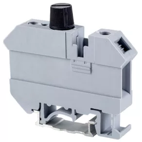   Clemă industrială de serie pentru conductoare de fază, cu fixare prin șurub, pentru șină, gri, 0,14-1,5 mm², 17,5 A, TSKA1,5, Tracon