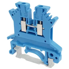   Conector industrial de serie cu conductor neutru, cu șurub, pentru șină, albastru, 0,14-1,5 mm², 17,5 A, TSKA1,5-K, Tracon