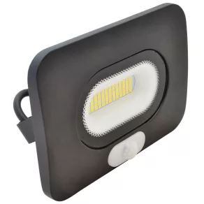   Proiector LED cu senzor de mișcare, negru 10W, 4000K, IP65, 750lm, RLEDLM10 - Tracon RSMDLM10