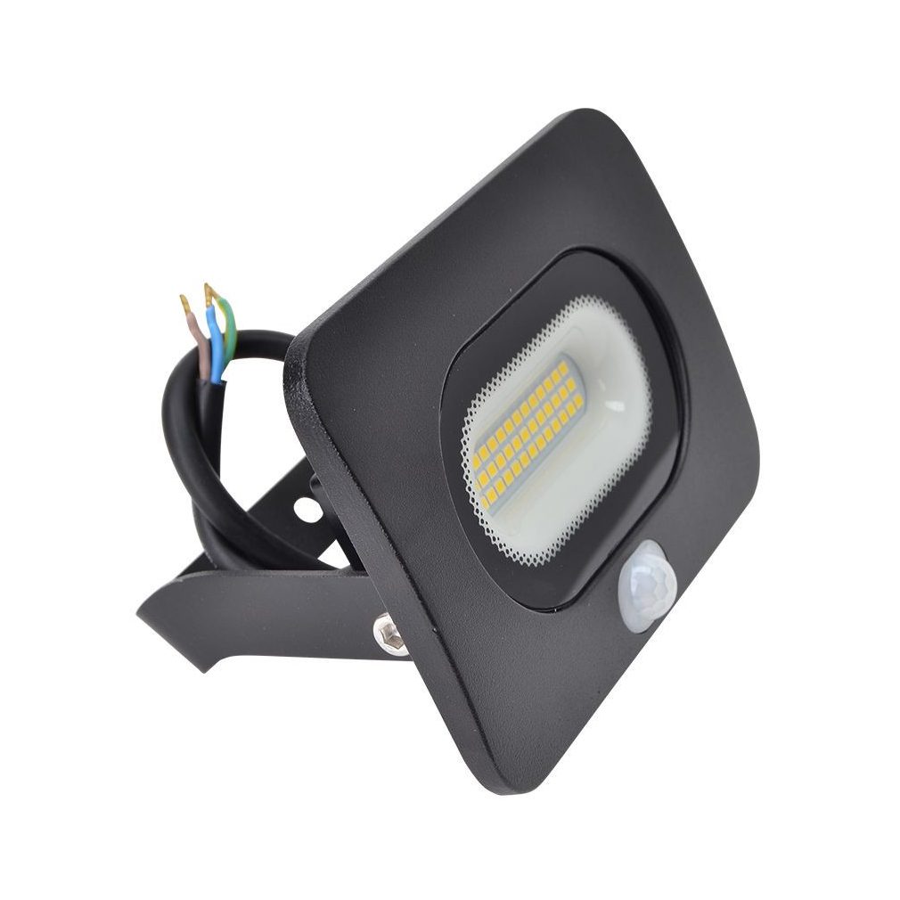 Proiector LED cu senzor de mișcare, negru 20W, 4000K, IP65,1500lm, RLEDLM20 - Tracon RSMDLM20