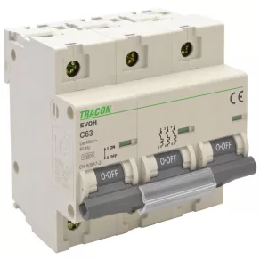   3C 100A 10kA Tracon EVOH3100 întrerupător de curent mare de mică putere