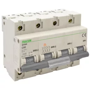  Întrerupător de mare intensitate Tracon 4P C 100 A 10 kA (EVOH4100)