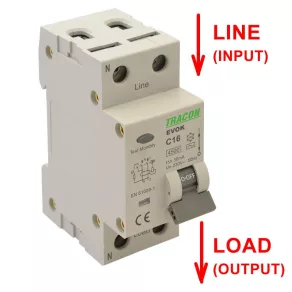   Întrerupător de protecție combinat 2B 10 A 30 mA, 4,5 kA, model 2 EVOK2B1003 Tracon